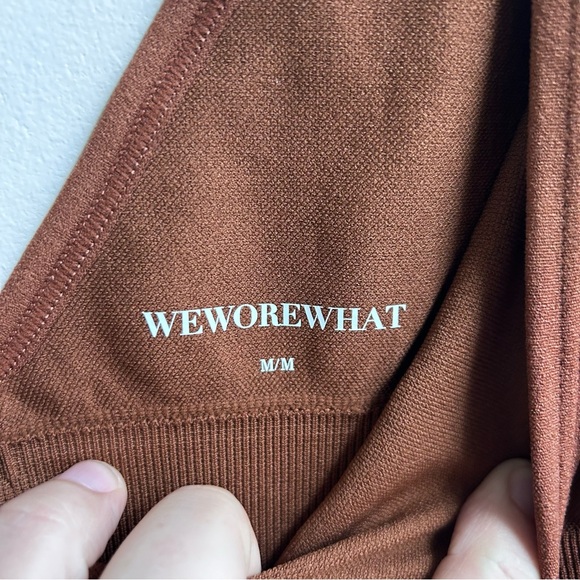 Revolve We Wore What V Neck Bra Top Brunette Medium NWT - Picture 6 of 8